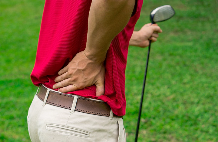 lower back pain from golf swing